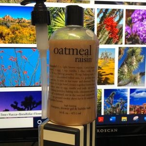Philosophy “Oatmeal Raisin”  shampoo , shower gel